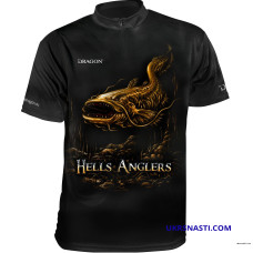 Термофутболка Dragon Hells Anglers СОМ размер XL черно-оранжевая